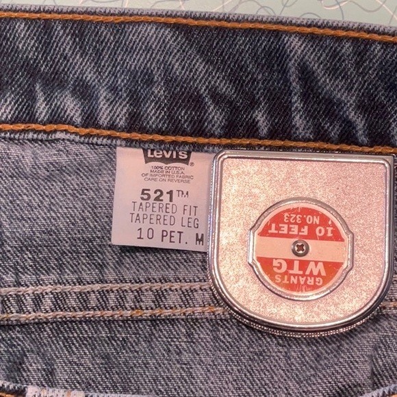 Levi’s 521 Dark Denim Jeans Tapered Fit Tapered Leg MADE IN USA - Picture 6 of 6